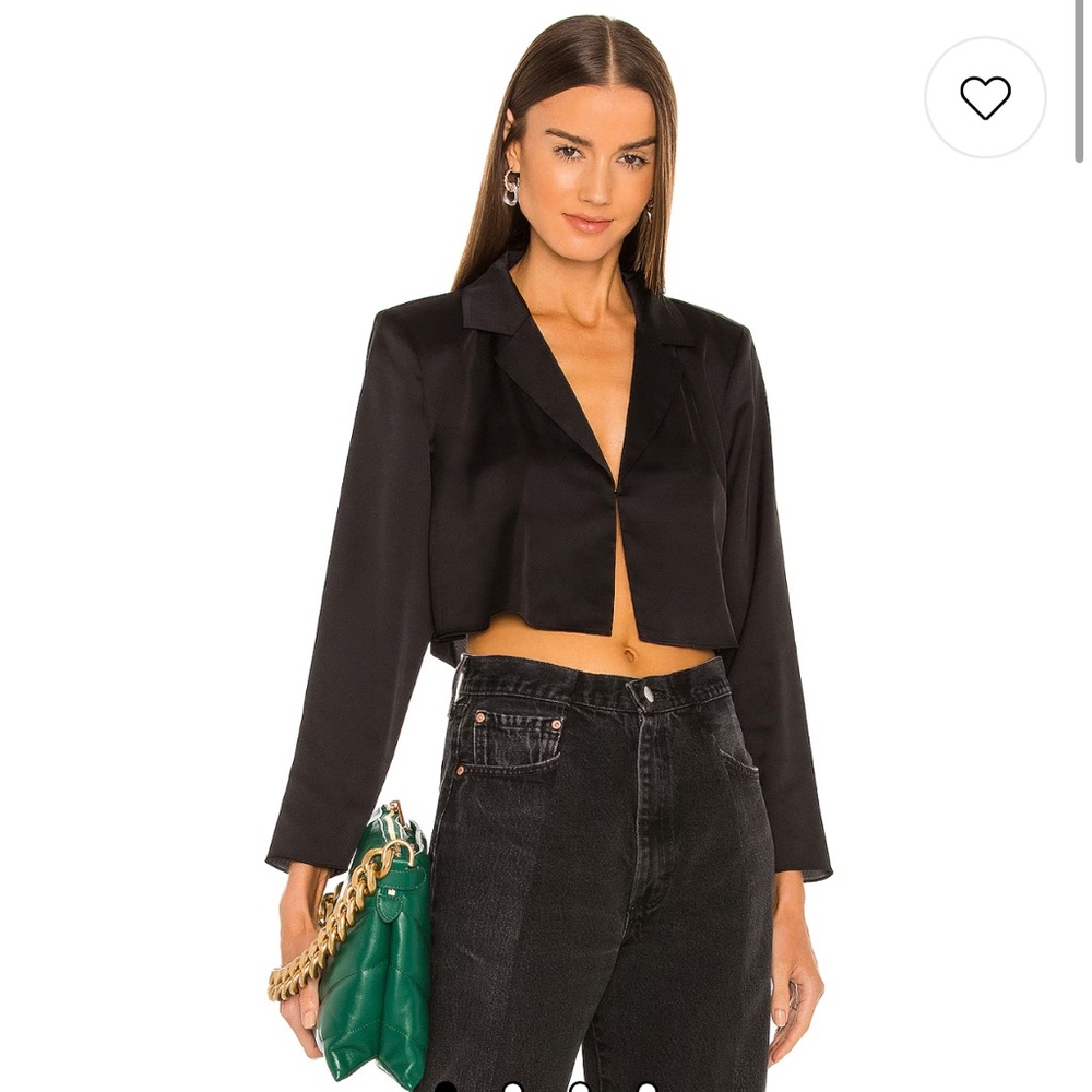Black Crop Blazer